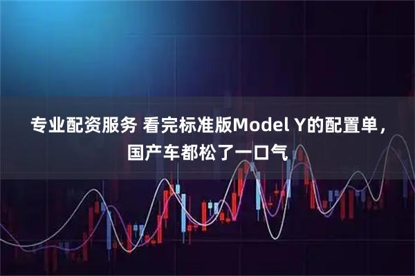 专业配资服务 看完标准版Model Y的配置单，国产车都松了一口气